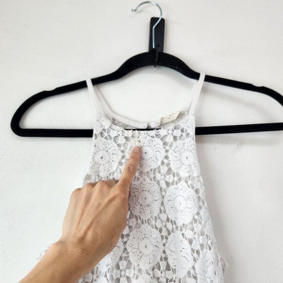 BUNDLE (2) Altar'd State Tank Tops White Red Boho Embroidered Lace Women's S - Picture 15 of 16